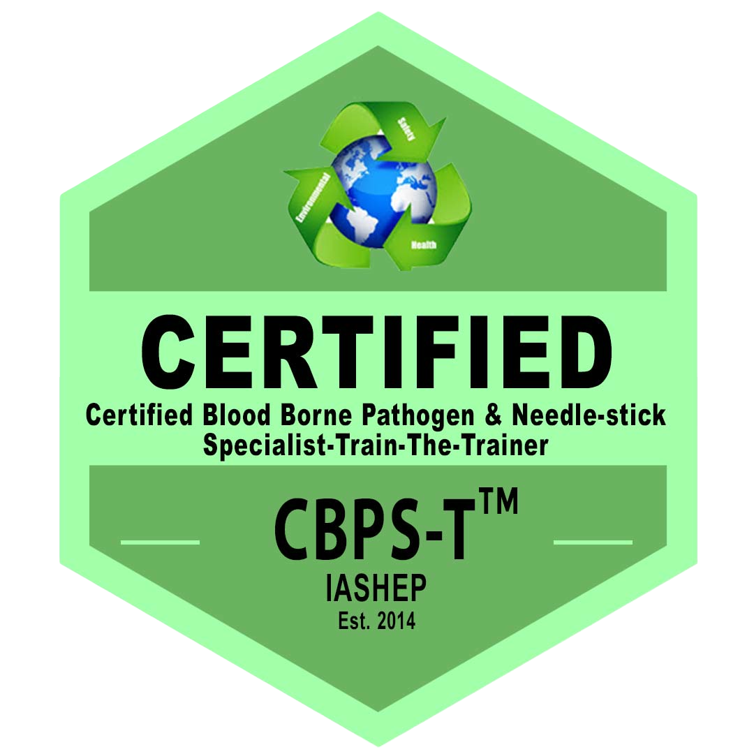 Certified Bloodborne Borne Pathogen and Needle Stick Specialist (Train the Trainer) CBPS-T Badge